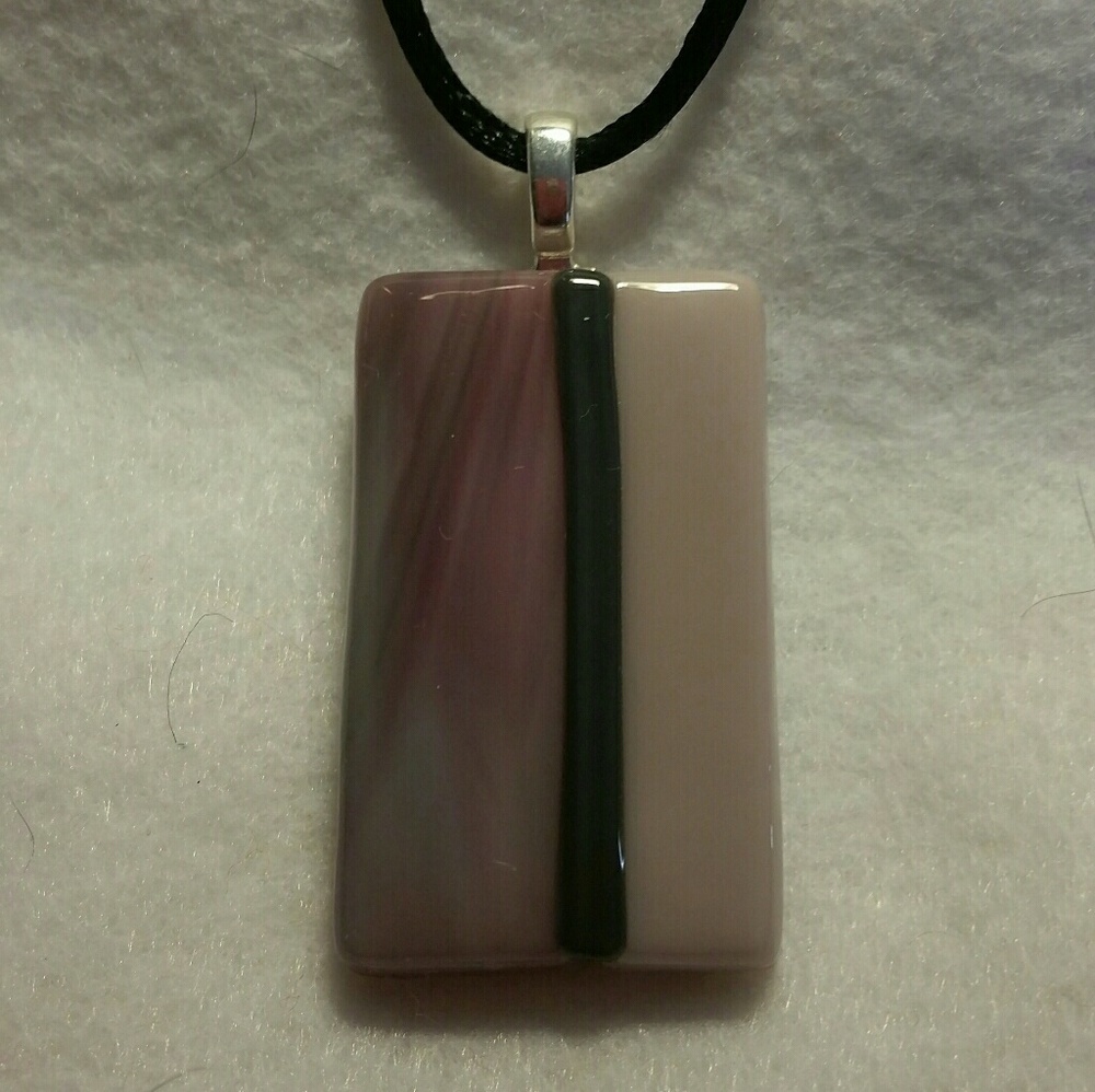 Fused glass pendant